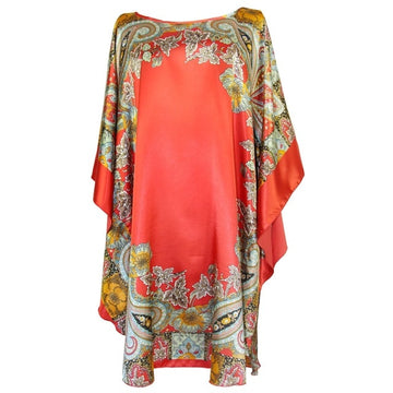Silk Rayon Robe Bath Gown Nightgown - [NUDRESS]